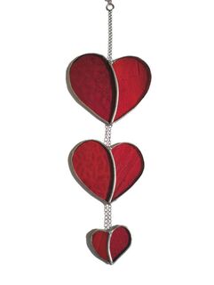 Red heart string